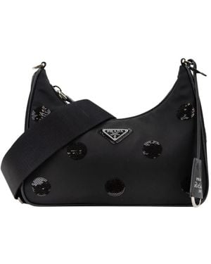 Prada Re-Edition 2005 Schultertasche - Schwarz