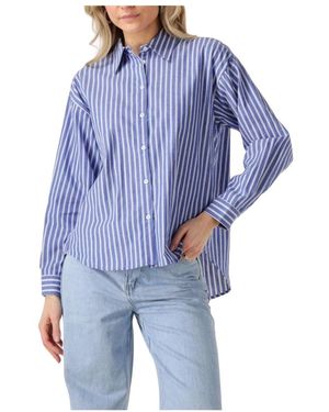 Moves Overhemden ,Blauw ,Blauwe Almira Shirt Blouse