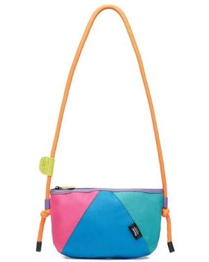 Flower Mountain Shoulder Bags - Blu