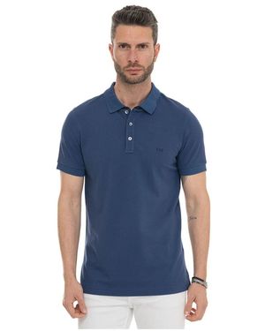 Fay Kurzärmeliges Poloshirt - Blau