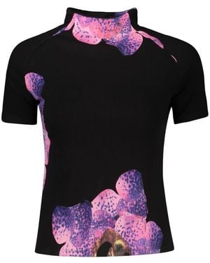 Desigual Lacroix Kurzarm-T-Shirt - Schwarz