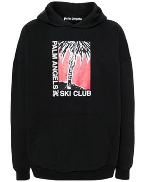 Palm Angels Pa Monogram Hoodie - Zwart