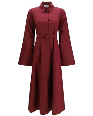 Gabriela Hearst Kleedjes ,Rood ,Katoen Carmina Shirtdress