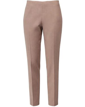 Liviana Conti Cropped Trousers - Brown