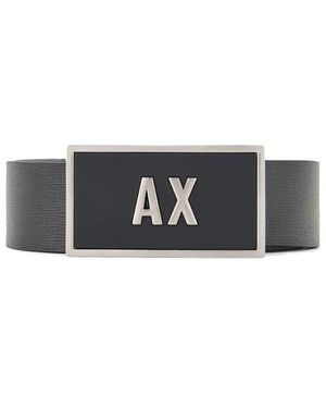 ARMANI EXCHANGE Schwarze gürtel set 3 stück - Grau