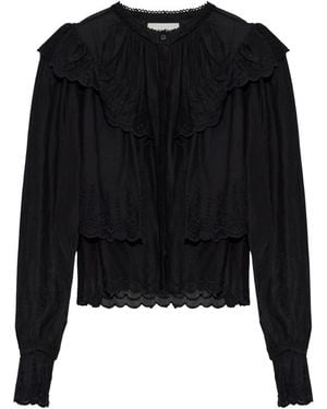 Isabel Marant Overhemden ,Zwart ,Katoen Kelmon Shirt
