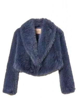 Twinset Faux Fur &Amp; Shearling Jackets - Blau