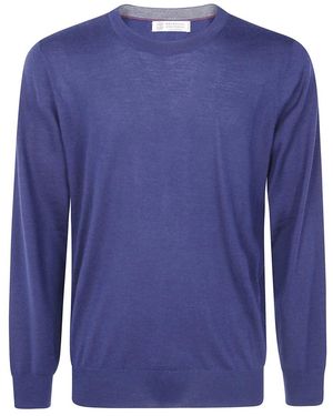 Brunello Cucinelli Cashmere Knitwear - Bleu