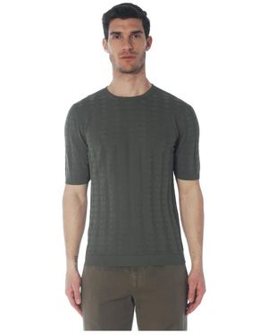 Irish Crone Round-Neck Knitwear - Grigio