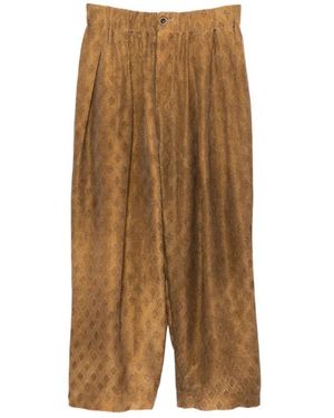 Uma Wang Wide Trousers - Marrón
