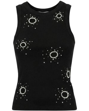 Des Phemmes Sleeveless Tops - Black