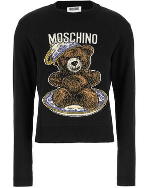 Moschino Round-Neck Knitwear - Negro