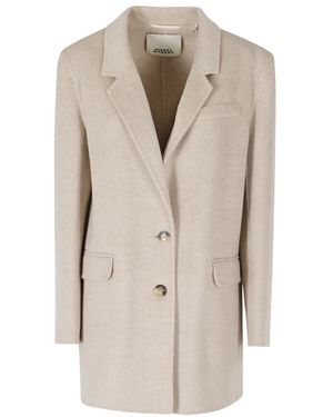 Isabel Marant Single-Breasted Coat - Naturel