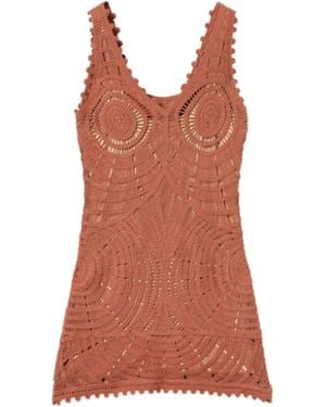 Twinset Sleeveless Tops - Marrón