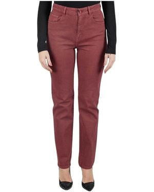 Kiton Slim-Fit Jeans - Red