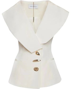 SIMONA CORSELLINI Vests - White