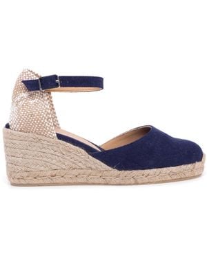 Castañer Carol/6 Keilabsatz-Espadrilles - Blau