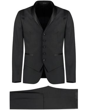 Tagliatore Single Breasted Suits - Noir