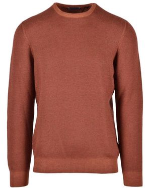 Vengera Round-Neck Knitwear - Marrone
