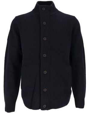 Barbour Essential Patch Zip Through Cardigan - Blau