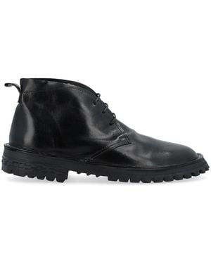 Moma Lace-Up Boots - Black