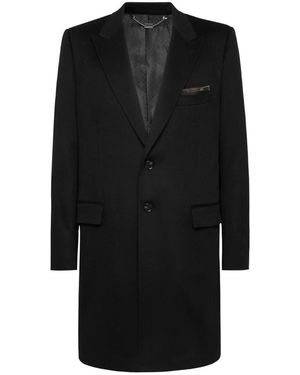 Billionaire Single-Breasted Coats - Nero