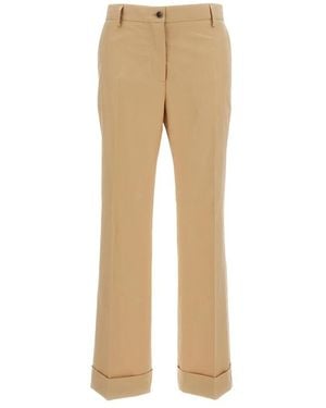 Alberto Biani Wide Trousers - Natural