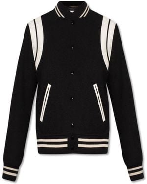 Saint Laurent Teddyjacke - Schwarz