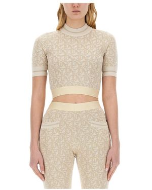 Palm Angels T-Shirts - Natural