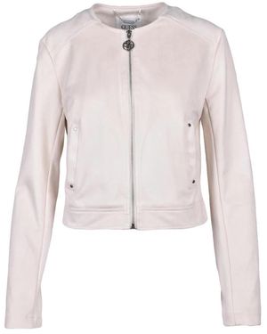 Guess Jassen ,Polyester Biker Effetto Suede - Roze