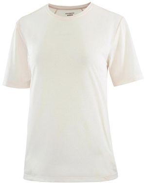Salomon Tops ,Wit ,Polyester Shkout Core Ss Tee