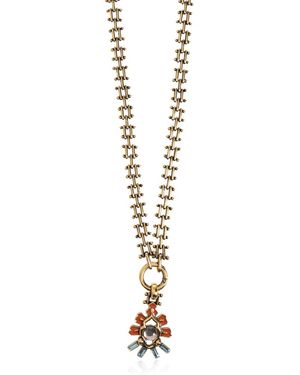 Etro Accessoires ,Geel ,Messing Ketting Met Hanger - Metallic