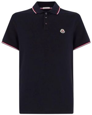 Moncler T-Shirts En Poloshirts - Blauw