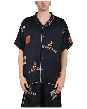 ih nom uh nit Short Sleeve Shirts - Black