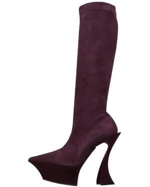 Mugler Heeled Boots - Violet