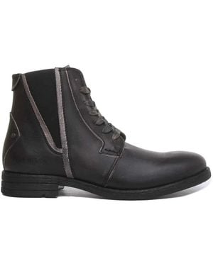 Replay Lace-Up Boots - Black