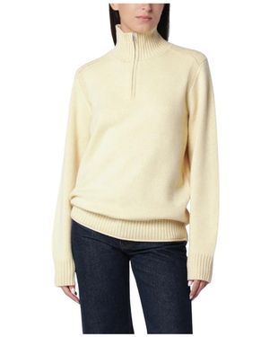 Guest In Residence Half Zip Turtleneck - Naturel