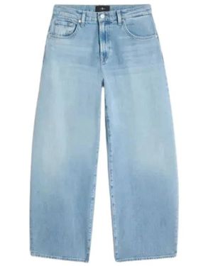 7 For All Mankind Bonnie Curvilinear Jeans - Blau