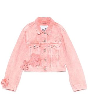Ganni Denim Jackets - Rosa