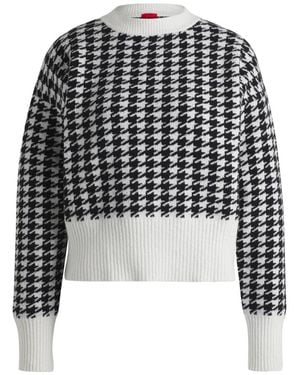 HUGO Round-Neck Knitwear - Nero