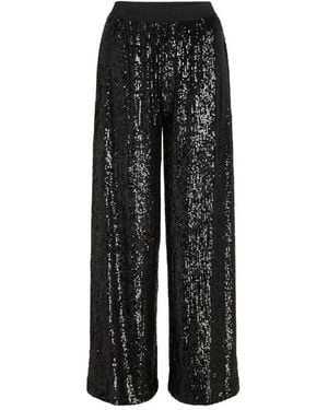 KARL LAGERFELD Wide Trousers - Negro