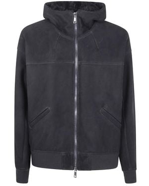 Giorgio Brato Leather Jackets - Zwart