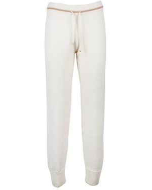 Eleventy Gebreide Joggingbroek - Grijs