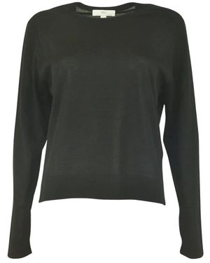 Malo Truien & Vesten ,Zwart ,Round-Neck Truien - Groen