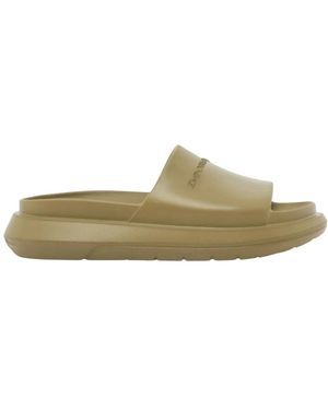 Emporio Armani Schoenen ,Groen ,Monobloc Sandalen Met Logo
