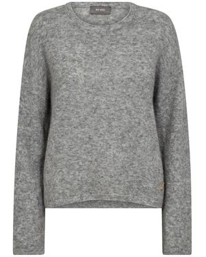 Mos Mosh Round-Neck Knitwear - Grey