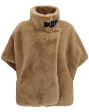 Pinko Faux Fur & Shearling Jackets - Marrón
