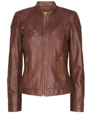 Notyz Lederjacken - Braun