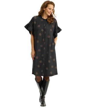 iN FRONT Shirt Dresses - Black