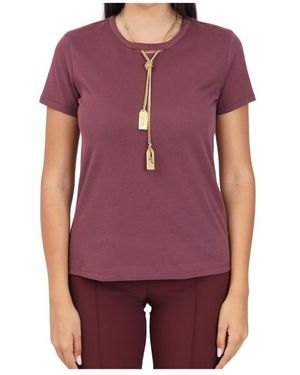 Elisabetta Franchi T-Shirts - Morado